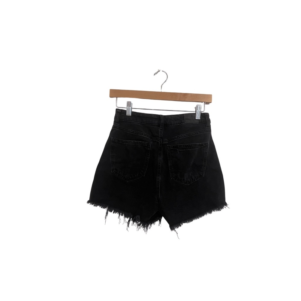 Black Distressed Jean Shorts - Picture 2 of 4